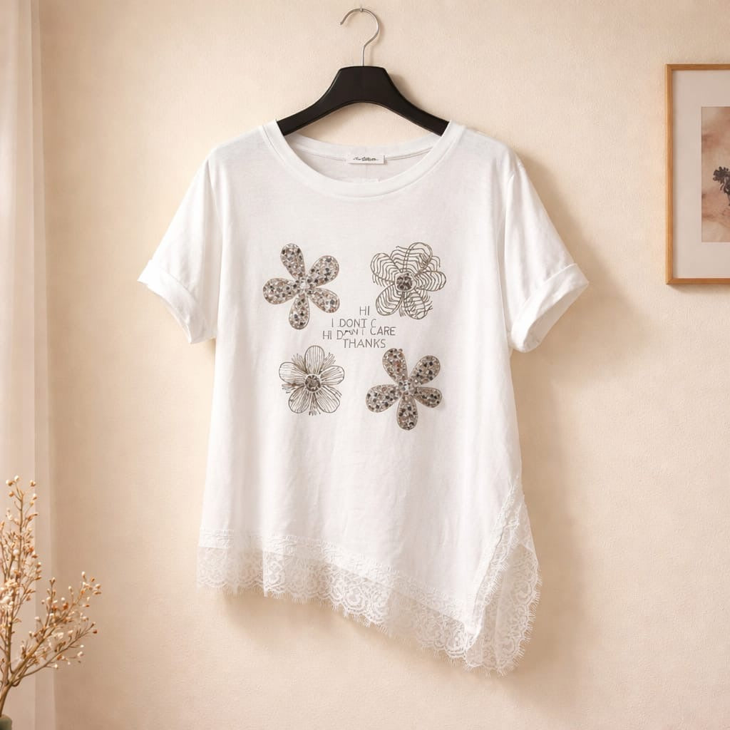 Shirt mit Spitze