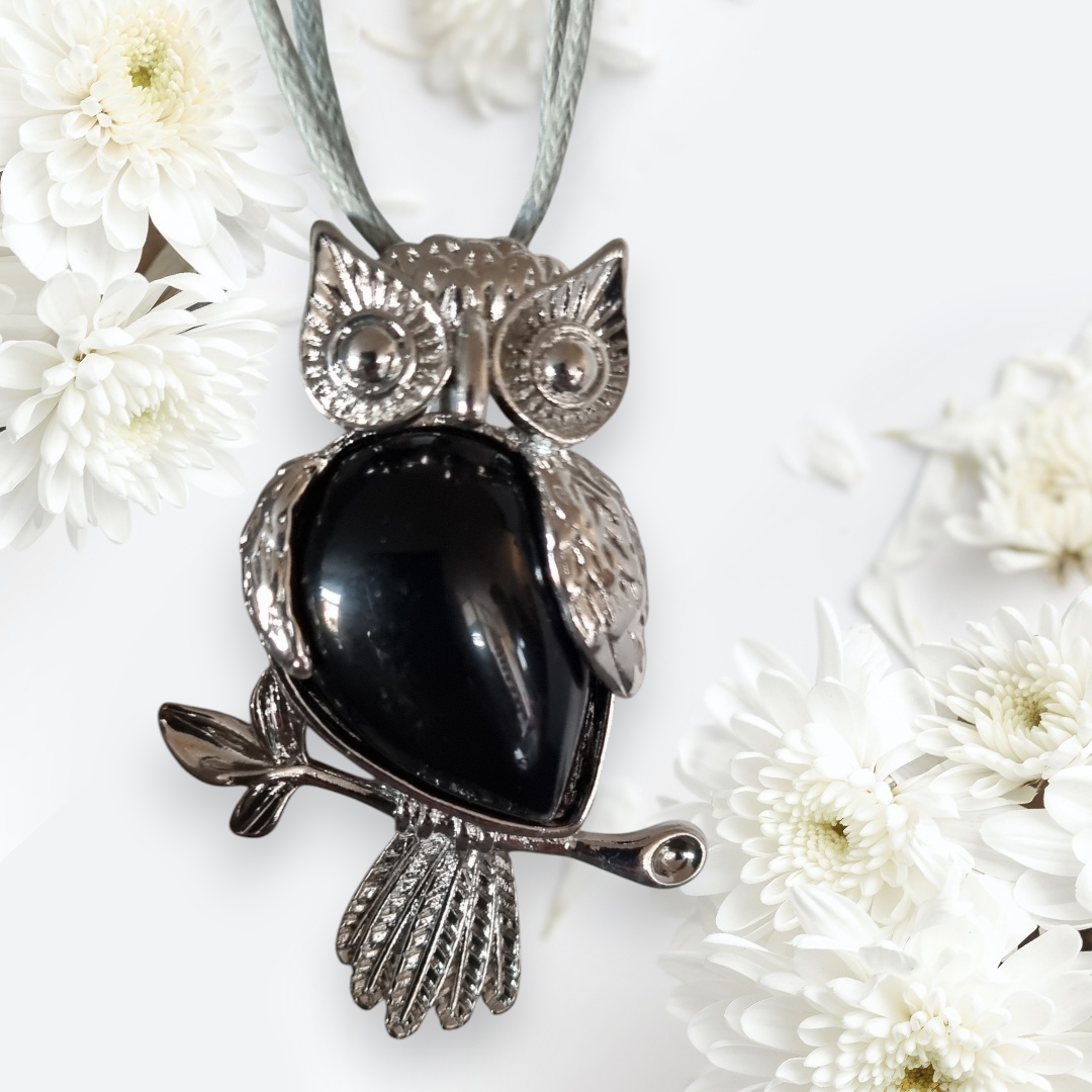 Eule mit Obsidian