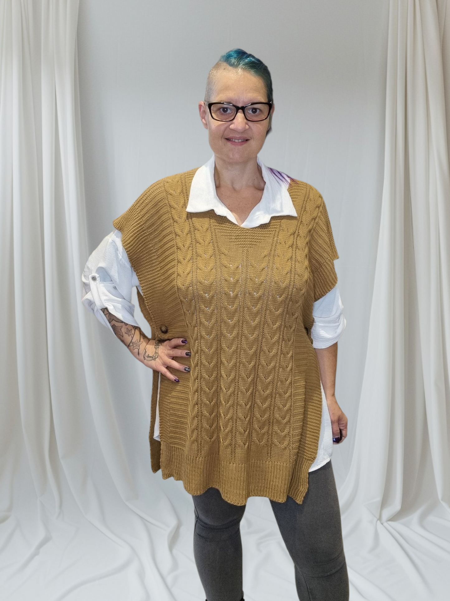 Bluse mit Pollunder