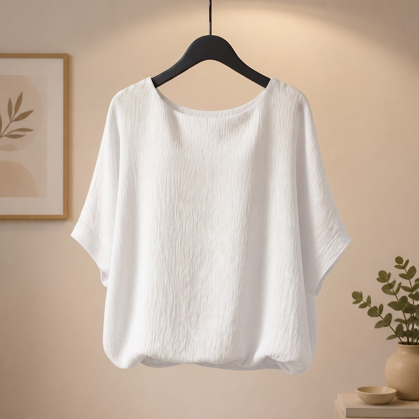 Leichte Ballon Bluse
