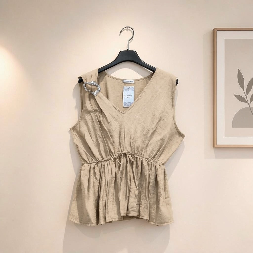 Top mit elastischer Taille