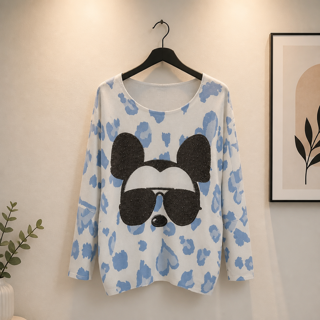 Feinstrick Pulli "M. Mouse"