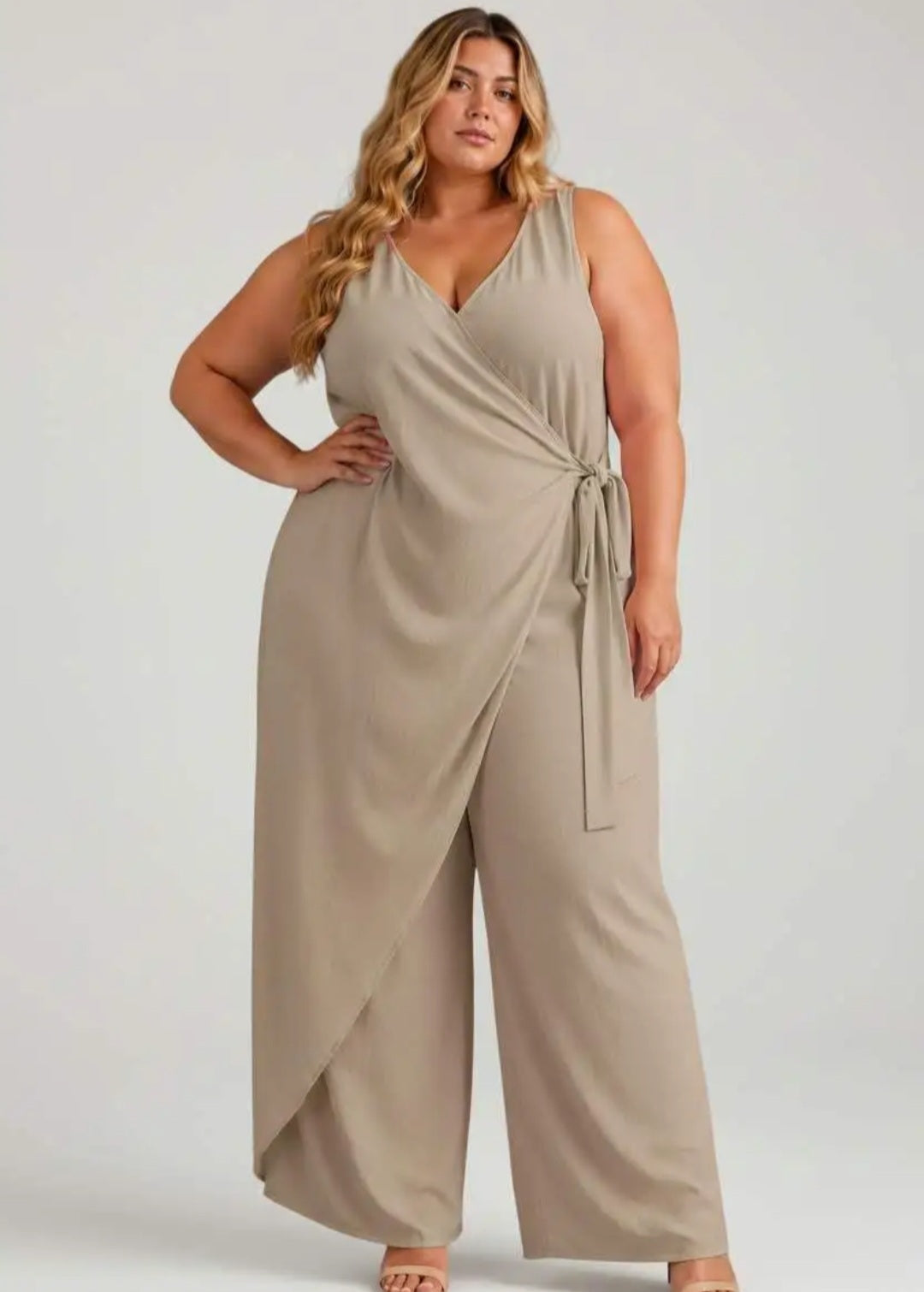 Jumpsuit mit Wickeloptik