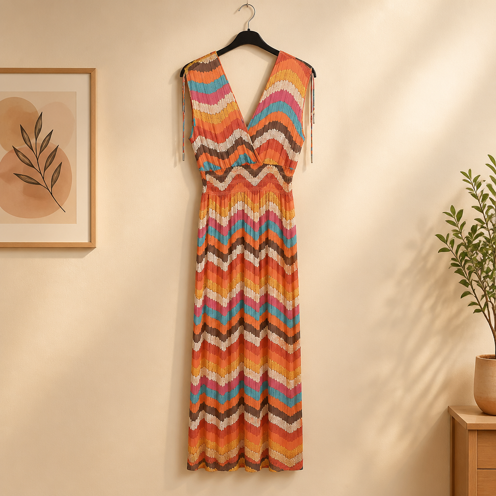 Tailliertes Sommerkleid