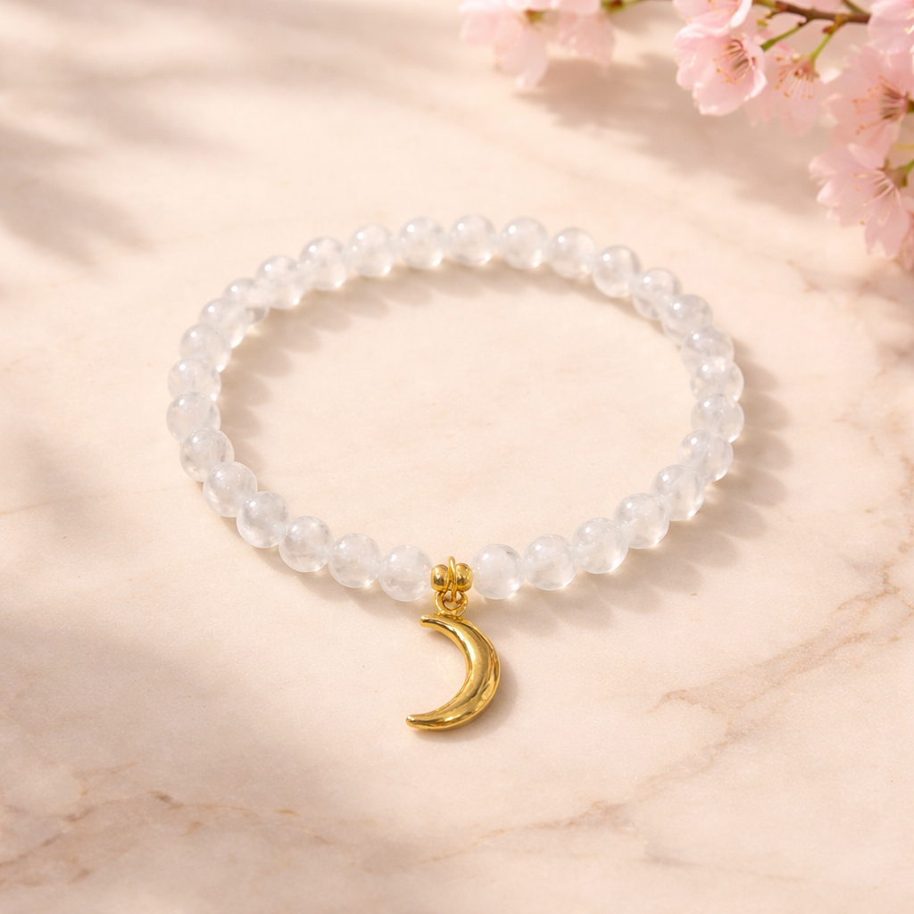 Armband Mondstein 6mm