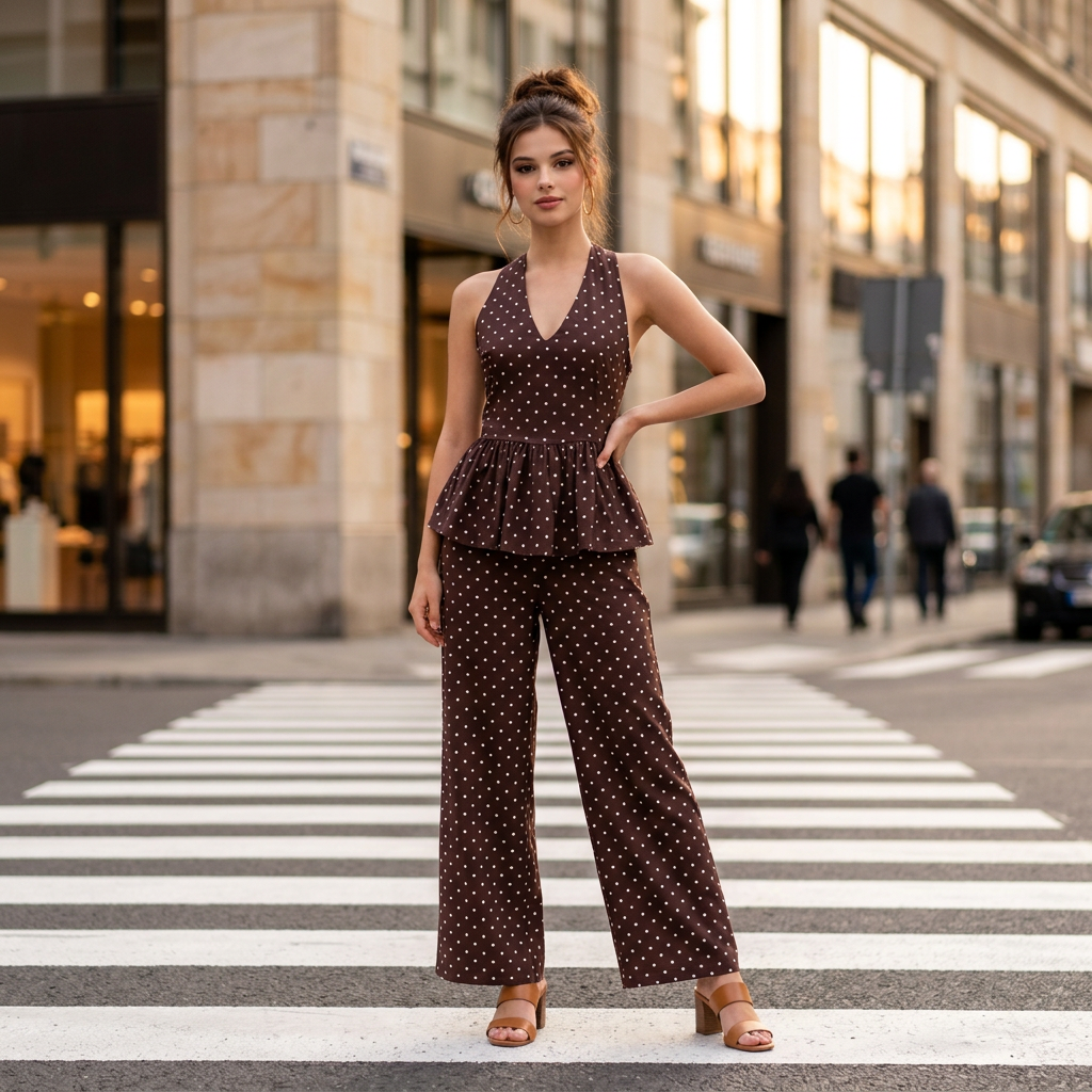 Neckholder 2-Teiler mit Dots