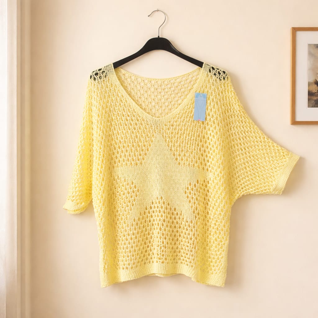 Feinstrick Shirt mit Stern
