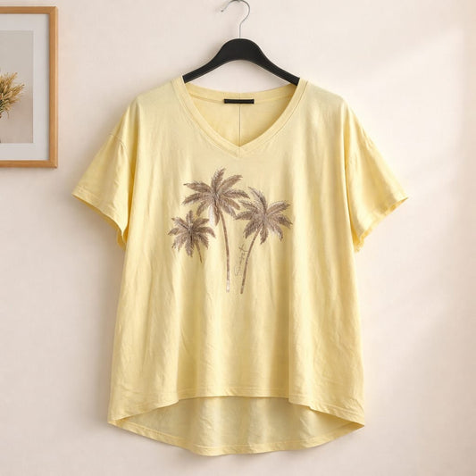 Shirt mit Palmen