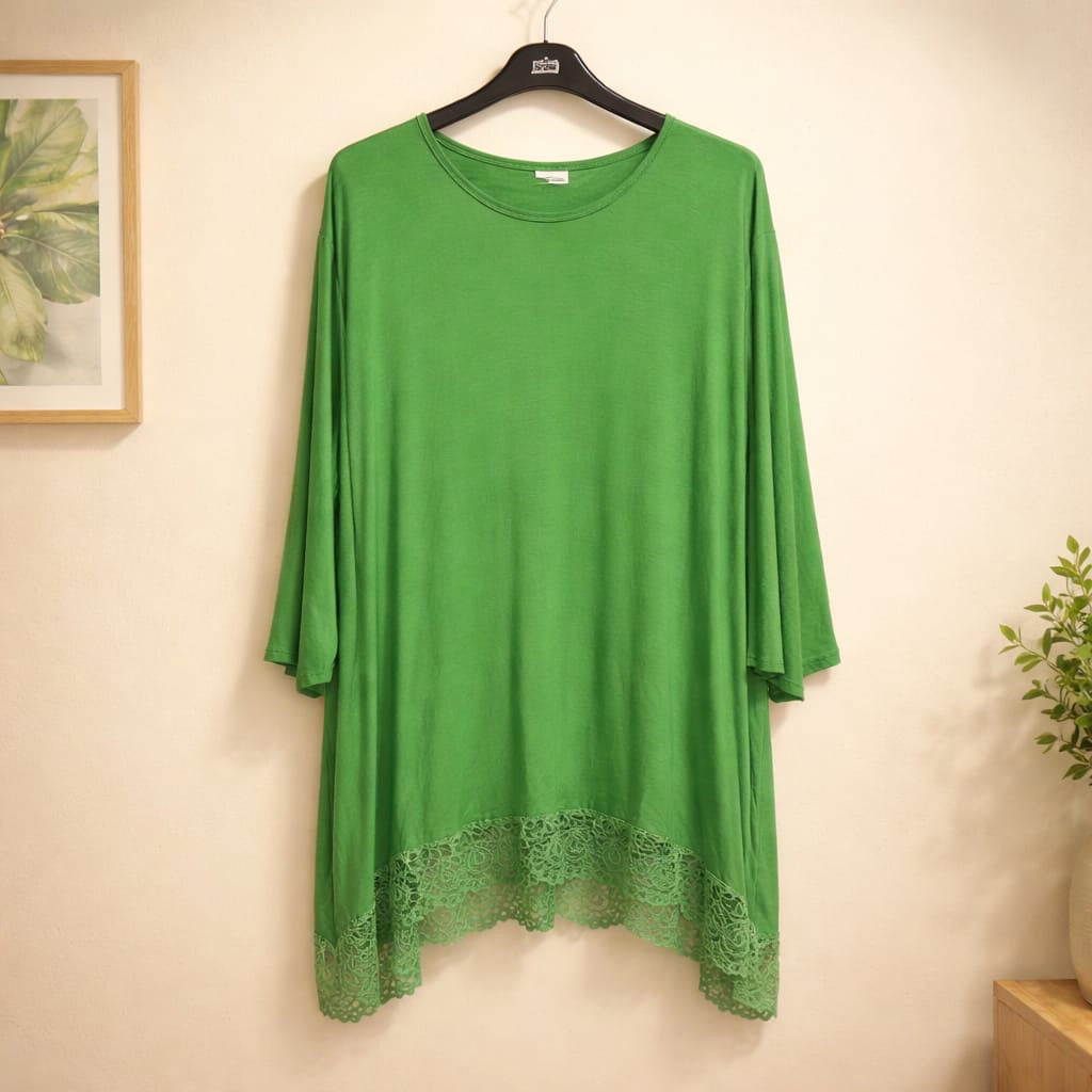 Longshirt mit Spitze