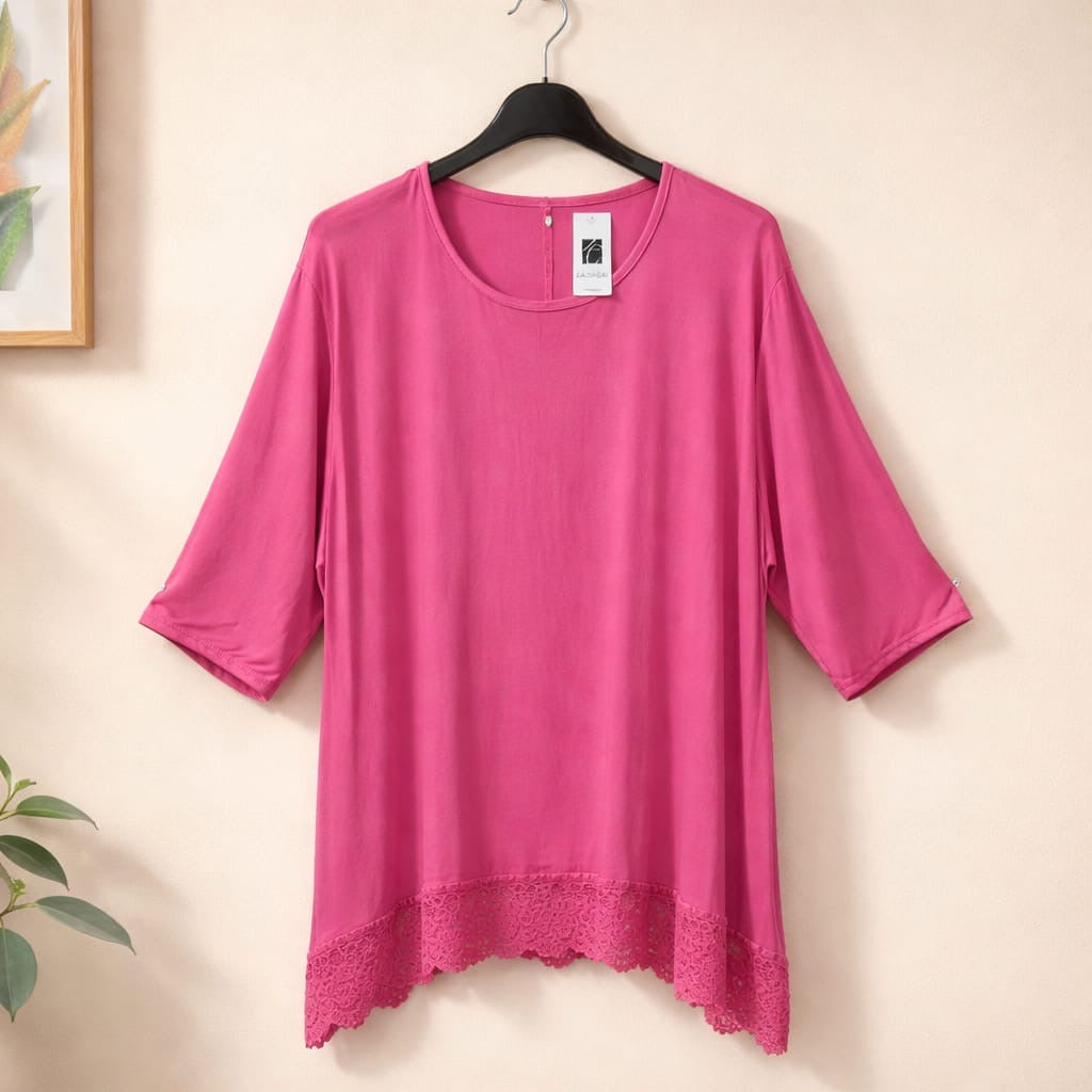 Longshirt mit Spitze