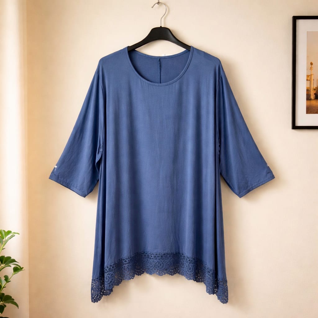 Longshirt mit Spitze
