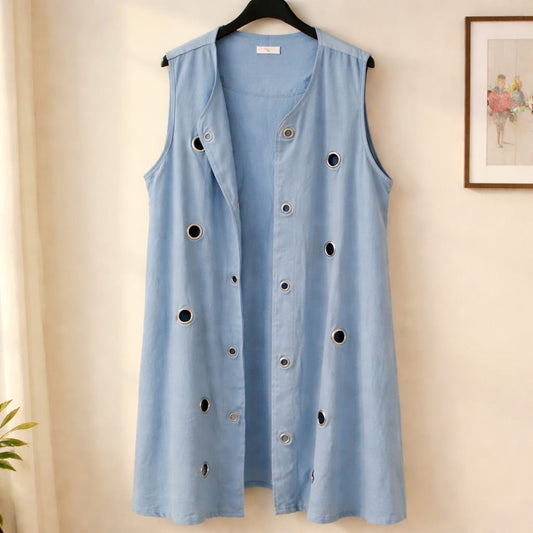 Cardigan mit Lochnieten