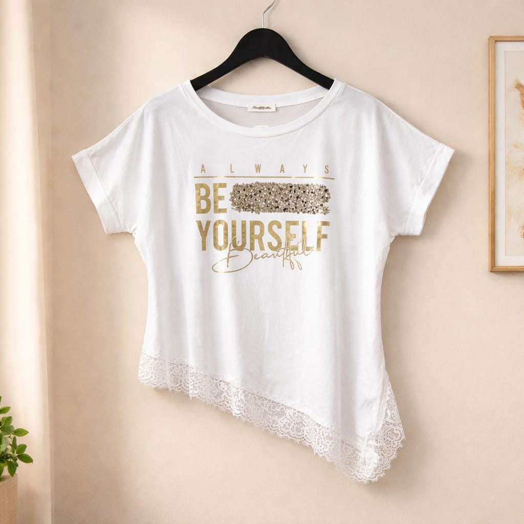 Shirt mit Spitze
