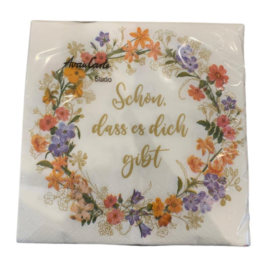 Lunch Serviette "schön das es dich gibt"