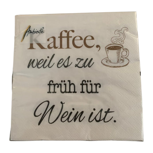 Lunch Serviette "Kaffee/Wein"