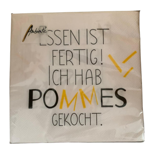 Lunch Serviette "…hab Pommes gekocht"