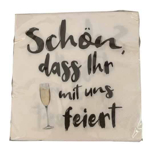 Lunch Serviette "Schön, dass"