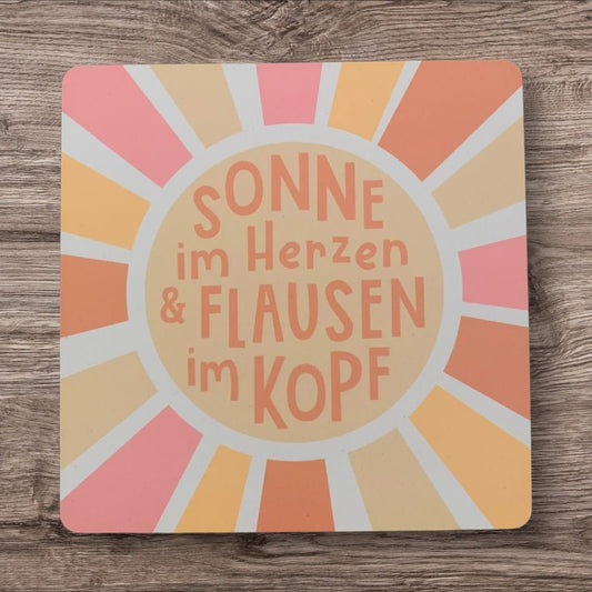 Untersetzer „Sonne im Herzen…“