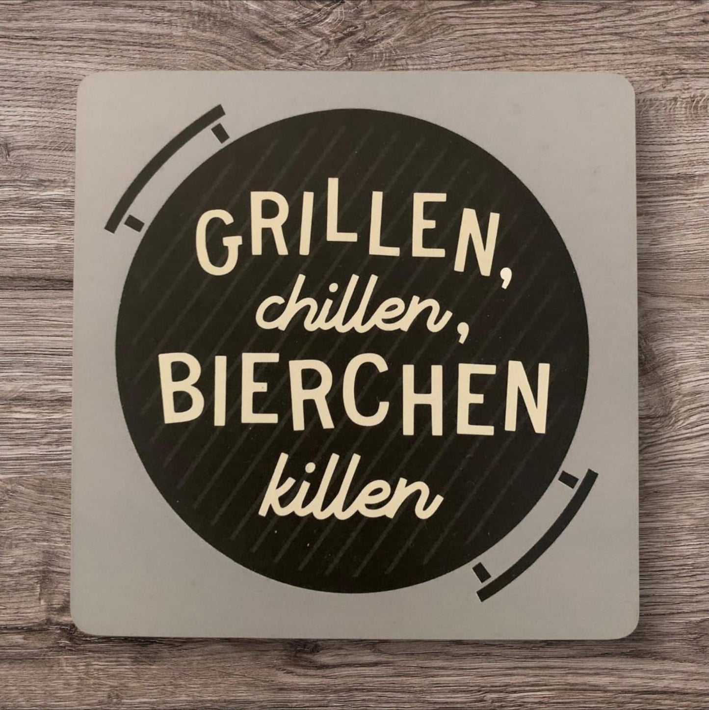 Untersetzer „Grillen, chillen,…“