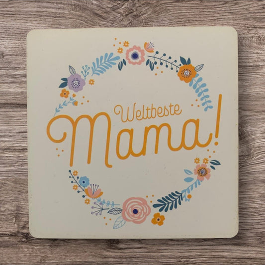 Untersetzer „Weltbeste Mama“
