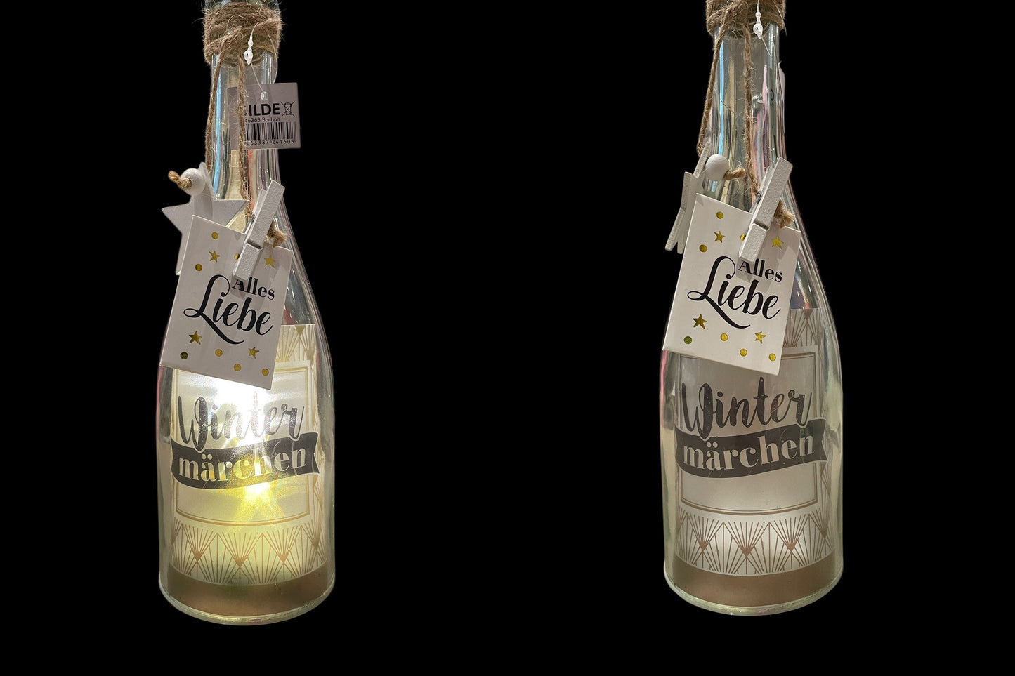 Leuchtflaschen Weihnachten