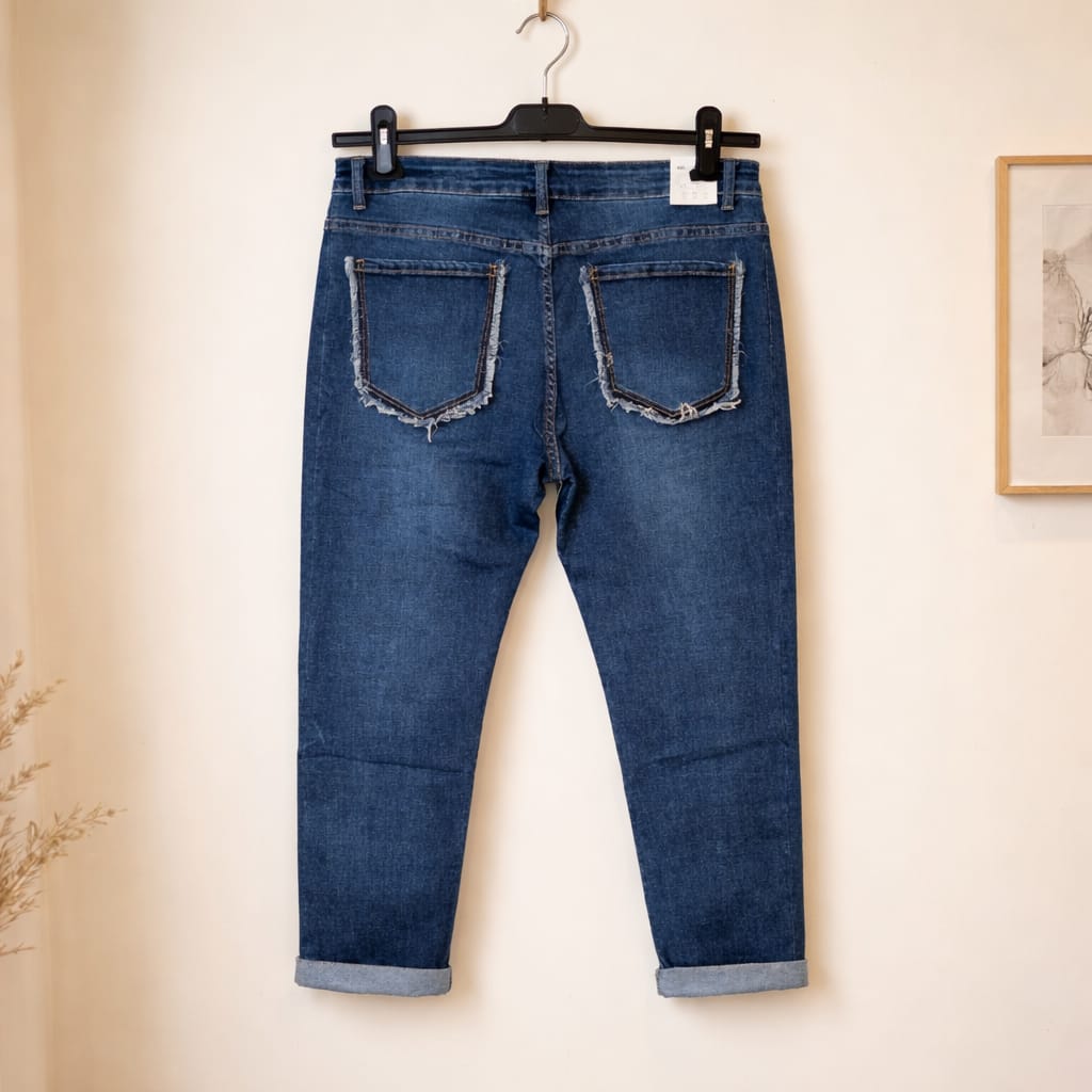 Redberry Jeans mit ausgefransten Popotaschen