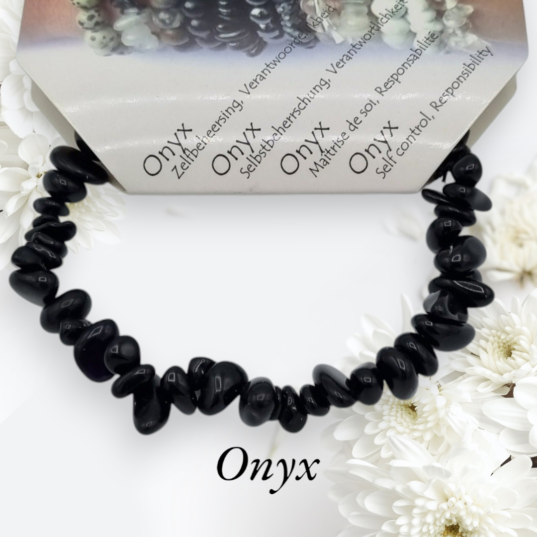 Edelsteinarmband - Onyx