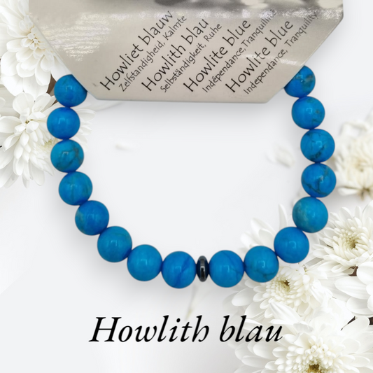 Edelsteinarmband Howlith gefärbt