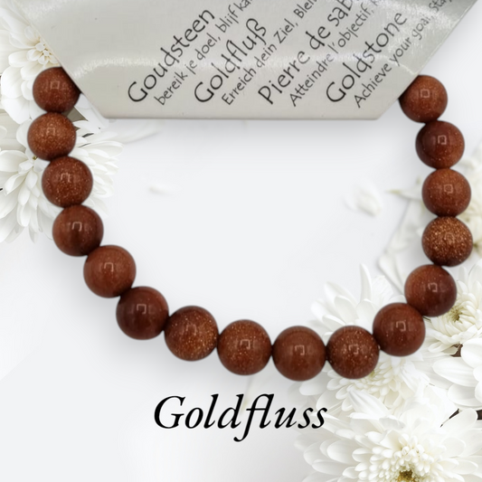 Edelsteinarmband - Goldfluss - unisex