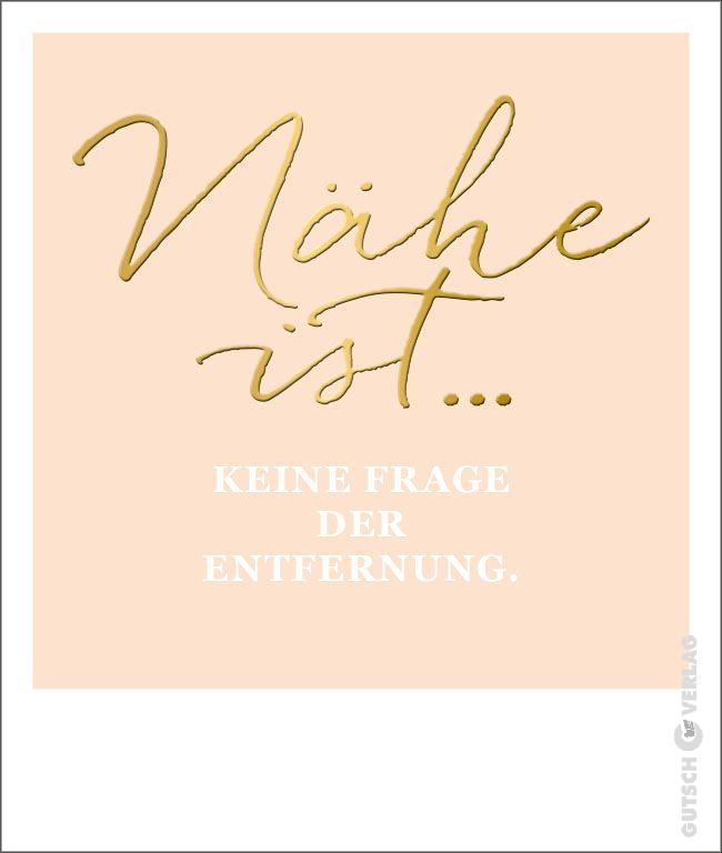 Postkarte - Nähe ist keine Frage der Endfernung