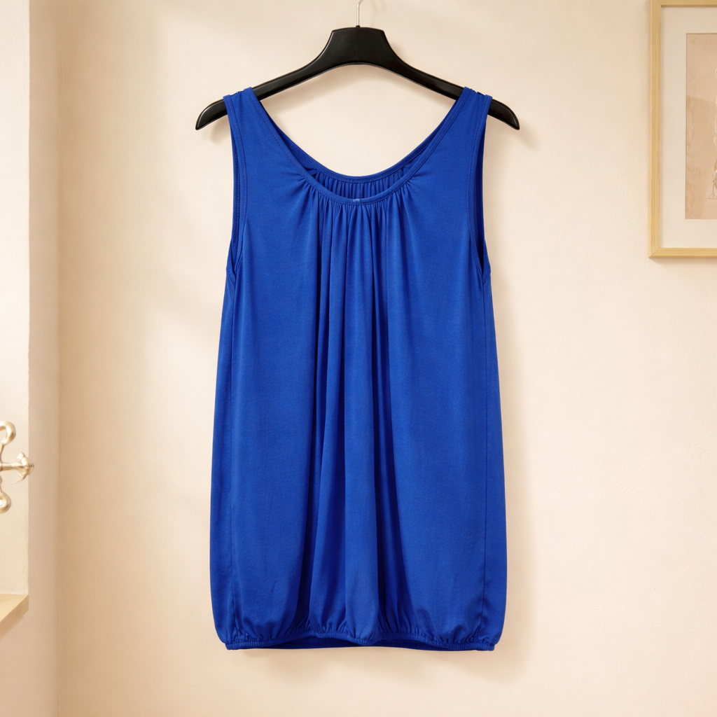 Basic Top mit elastischem Saum