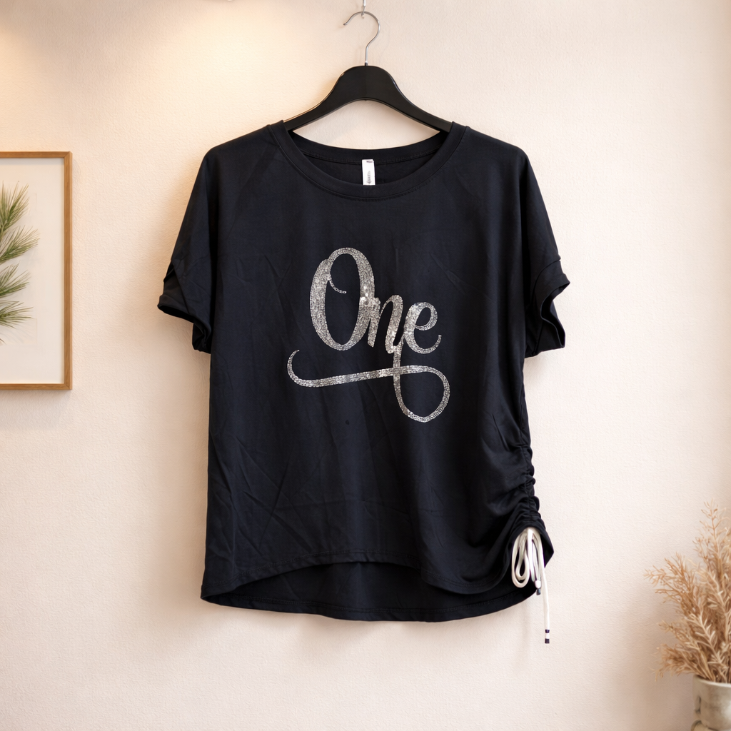 Shirt  ONE mit Raffung