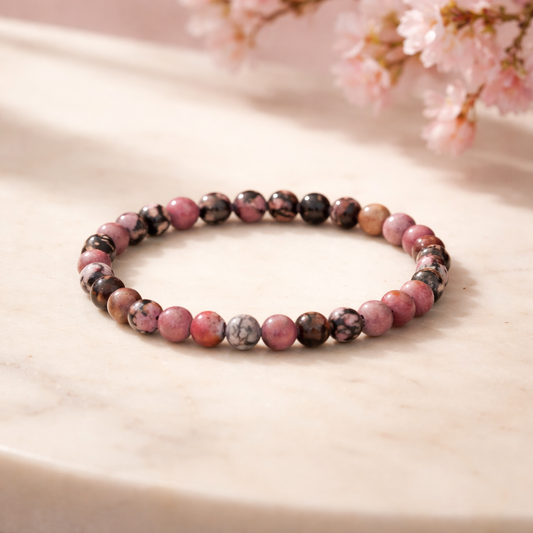 Armband Rhodonit 6mm