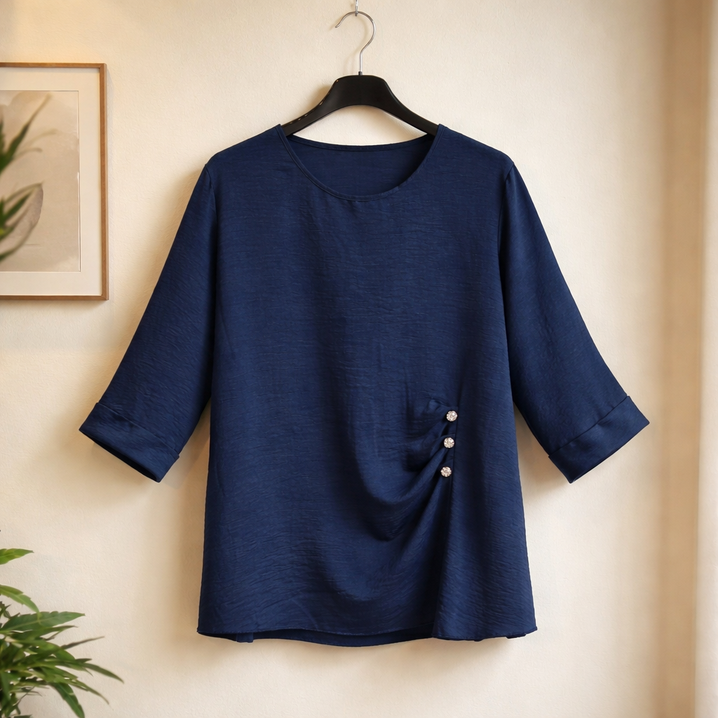 Bluse mit Knopf Details