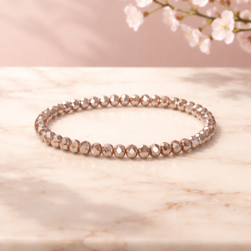 Armband aus geschliffen Glasperlen