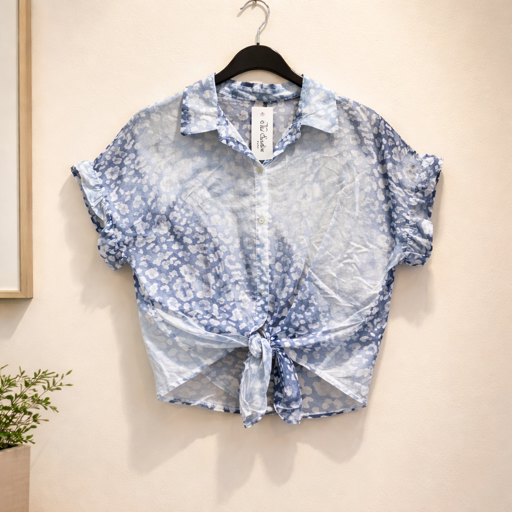 Leichte Bluse mir Leo Print