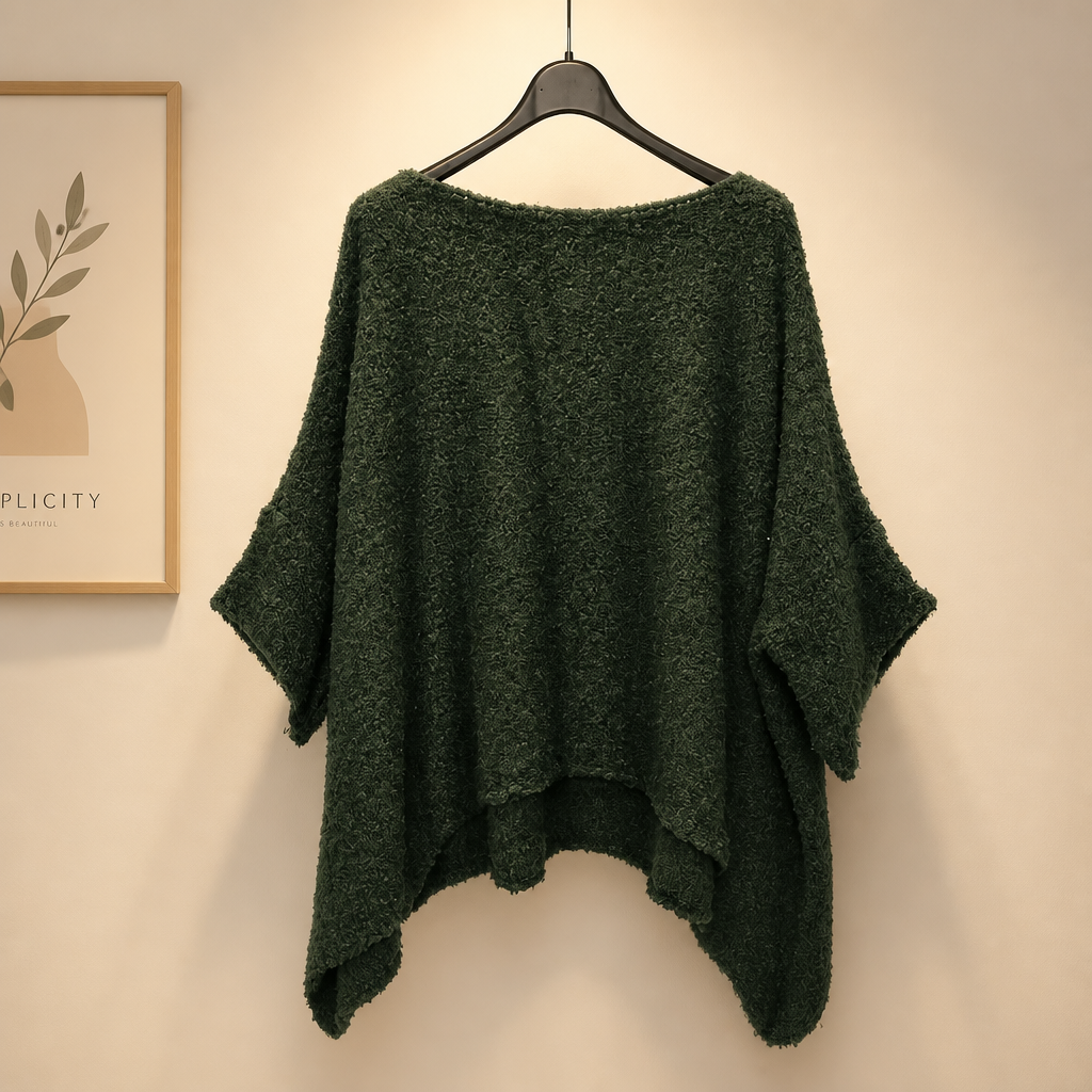 Lässiger Zipfel Strickpulli