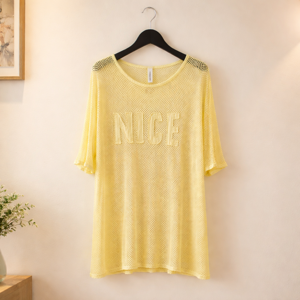 Lochshirt "NICE"