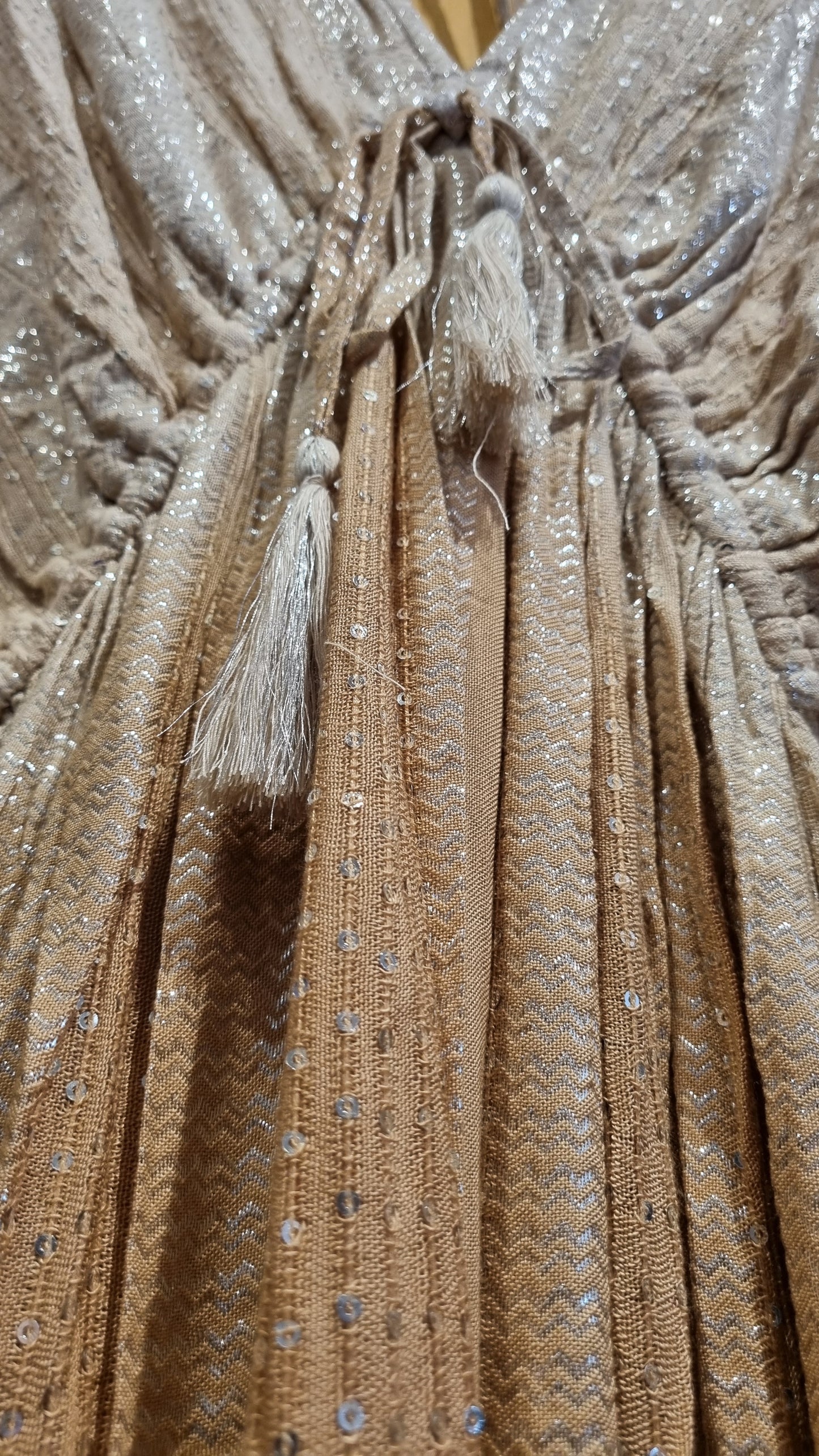 Funkelndes Boho Maxikleid