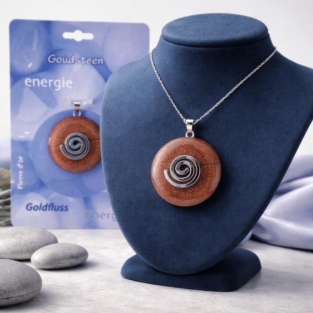 Goldfluss Donut mit Halter