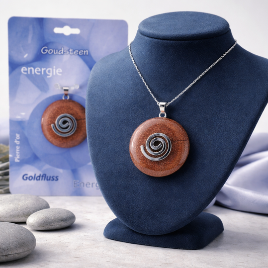 Goldfluss Donut mit Halter