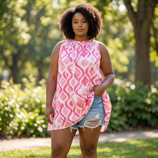 Statement Top mit Print