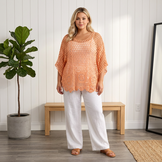 Häkel Pulli mit Untershirt