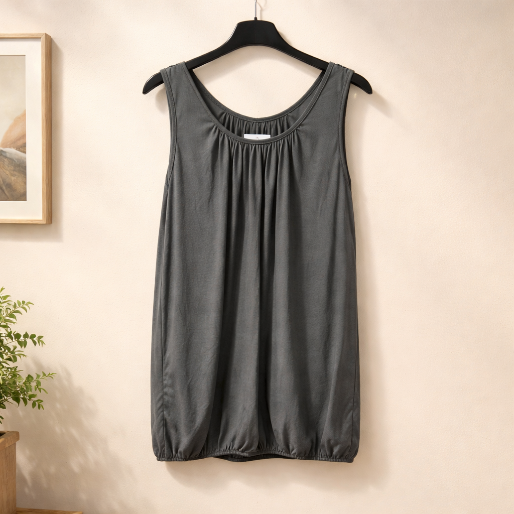 Basic Top mit elastischem Saum