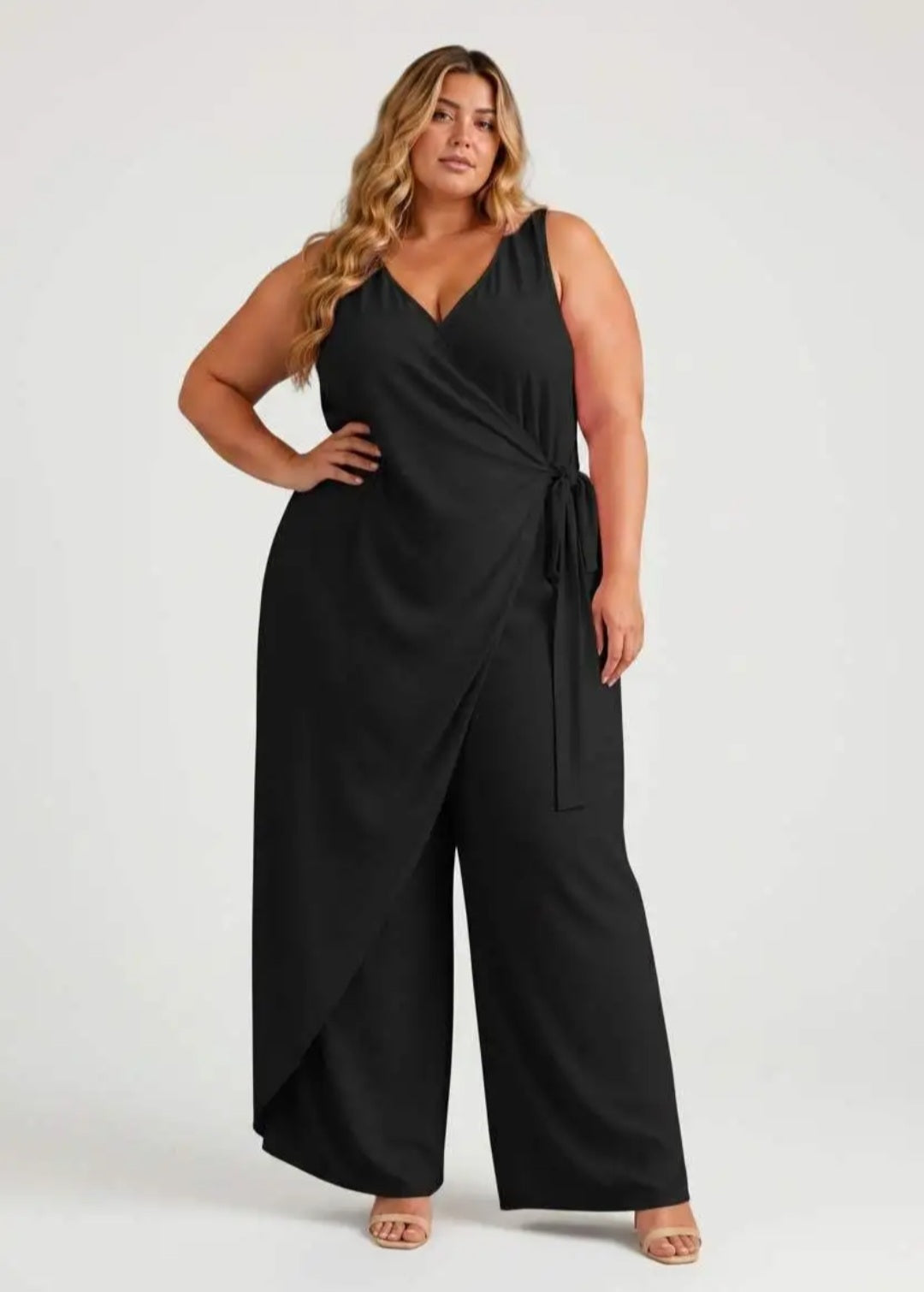 Jumpsuit mit Wickeloptik