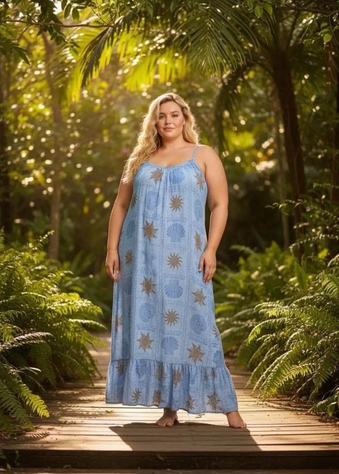 Maritimes Trägerkleid