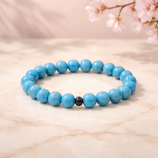 Armband Howlith gefärbt