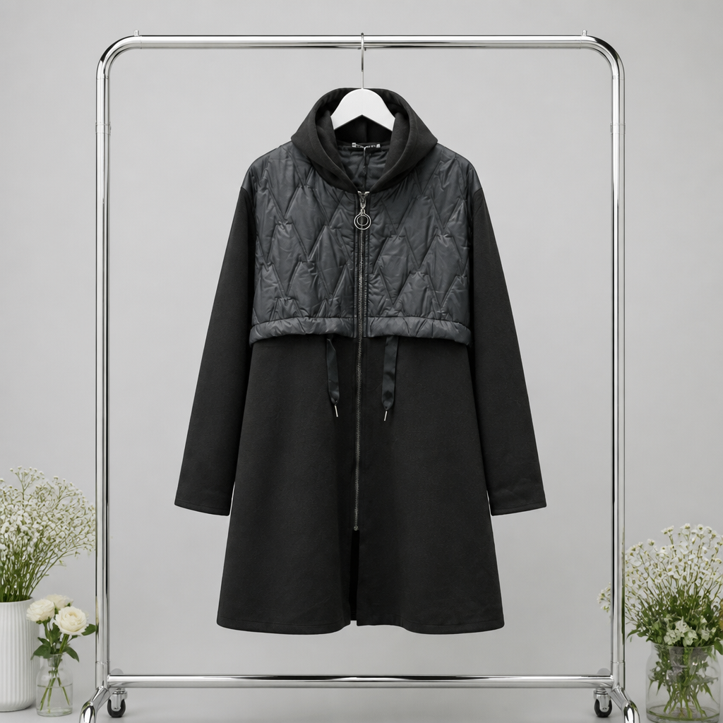 Longjacke mit Steppdetail