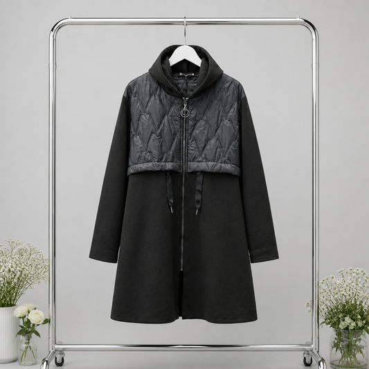 Longjacke mit Steppdetail