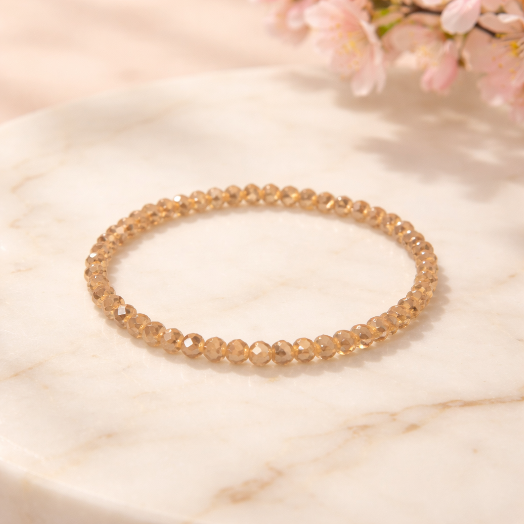 Armband aus geschliffen Glasperlen